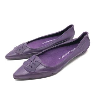 SIGERSON MORRISON purple rubber flats, size 9